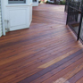 hardwood deck made of brazilian koa